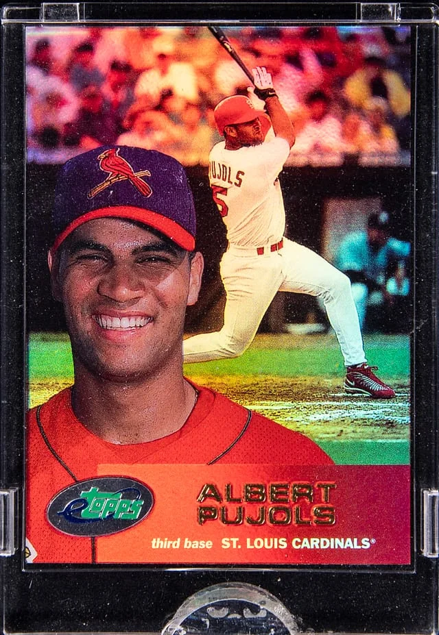 2001 eTopps Albert Pujols - Topps Encased #143 card image