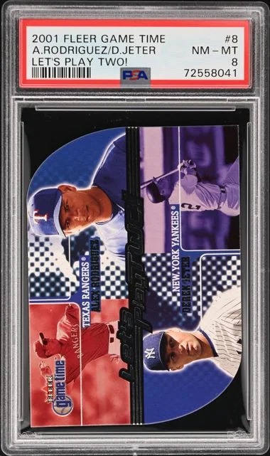 2001 Fleer Alexander Rodriguez/Derek Jeter Game Time Let'S Play Two! #8 card image