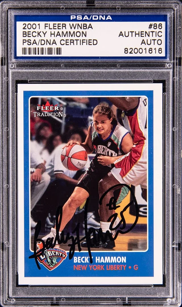 2001 Fleer Becky Hammon WNBA #86 card image