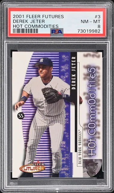 2001 Fleer Derek Jeter Futures Hot Commodities #3 card image