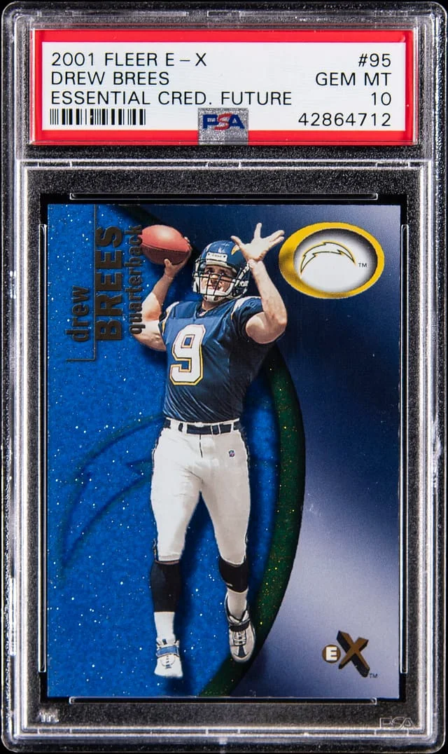 2001 Fleer E-X Drew Brees Essential Credentials Future #95 card image