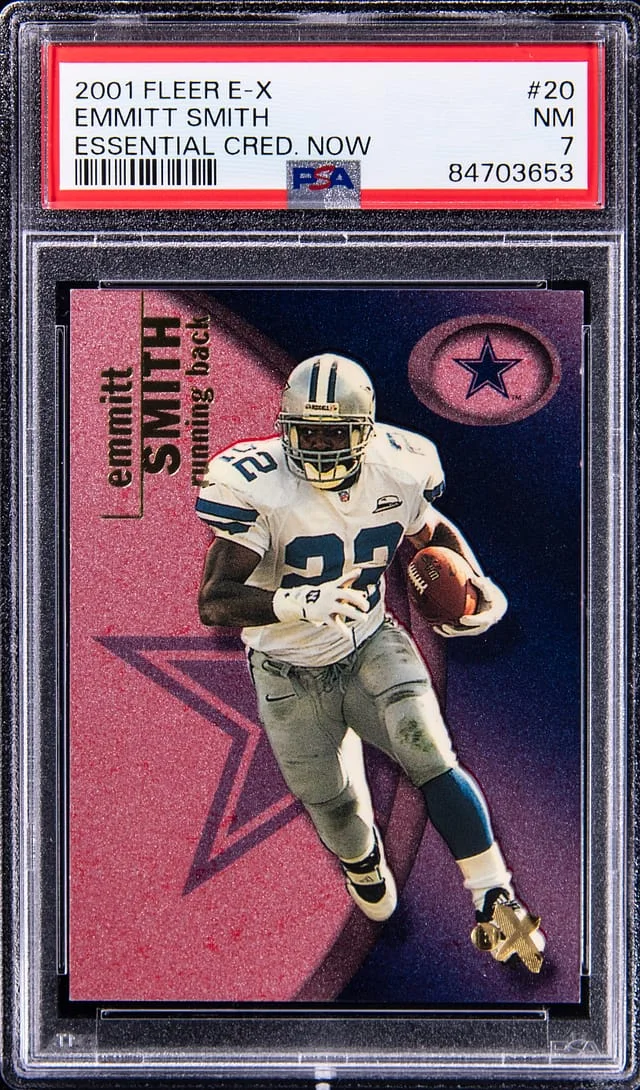 2001 Fleer E-X Emmitt Smith Essential Credentials Now #20 card image