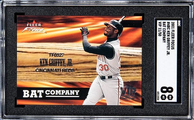 2001 Fleer Focus Ken Griffey Jr. Bat Company VIP #4BC card image