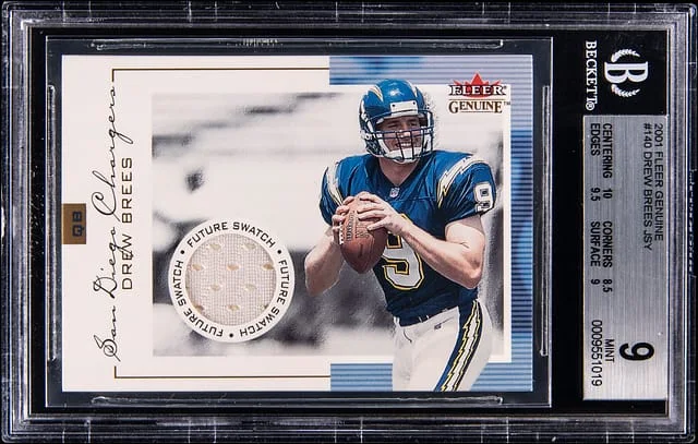 2001 Fleer Genuine Drew Brees #140 card image