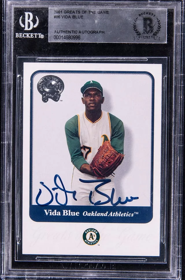 2001 Fleer Greats of the Game Vida #86 card image