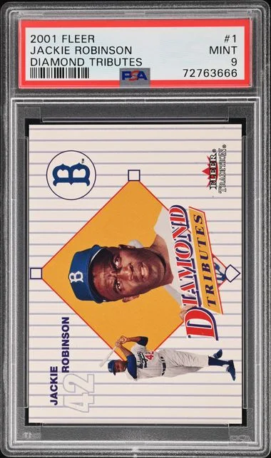 2001 Fleer Jackie Robinson Diamond Tributes #1 card image