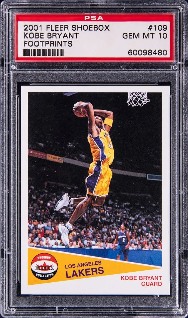 2001 Fleer Kobe Bryant Shoebox Footprints #109 card image