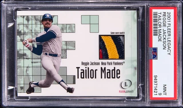 2001 Fleer Legacy Tailor Made Reggie Jackson #no-number card image