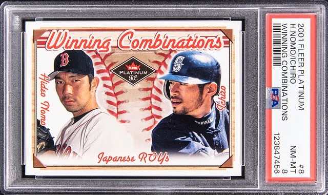 2001 Fleer Platinum Hideo Nomo Ichiro Winning Combinations #8 card image