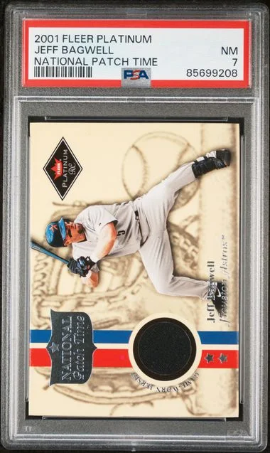 2001 Fleer Platinum National Patch Time Jeff Bagwell Game-Worn #no-number card image