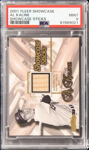 2001 Fleer Showcase Showcase Sticks Al Kaline #no-number card image
