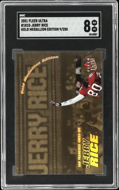 2001 Fleer Ultra Jerry Rice Gold Medallion Edition #181G card image