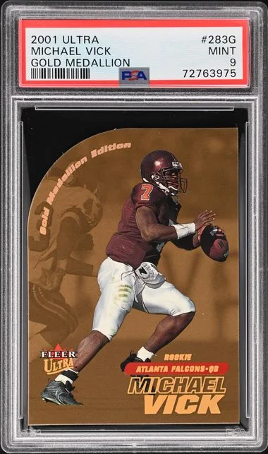 2001 Fleer Ultra Michael Vick Gold Medallion #283G card image