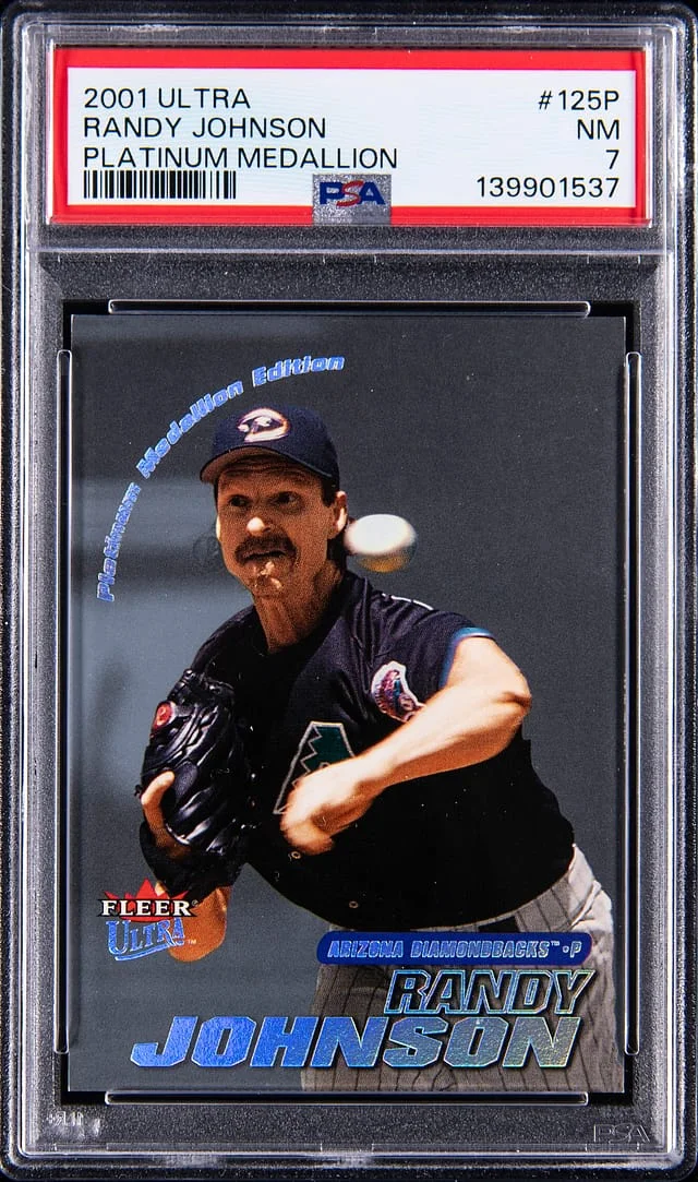 2001 Fleer Ultra Randy Johnson Platinum Medallion #125P card image
