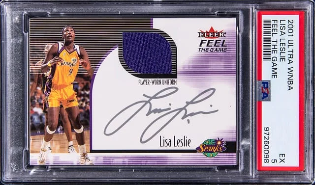 2001 Fleer Ultra WNBA Feel the Game Lisa Leslie #no-number card image