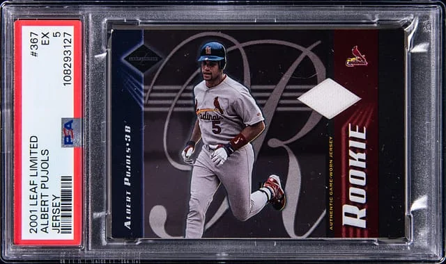 2001 Leaf Limited Albert Pujols Game-Used Jersey #367 card image