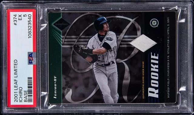 2001 Leaf Limited Ichiro Game-Used Authentic Base #374 card image