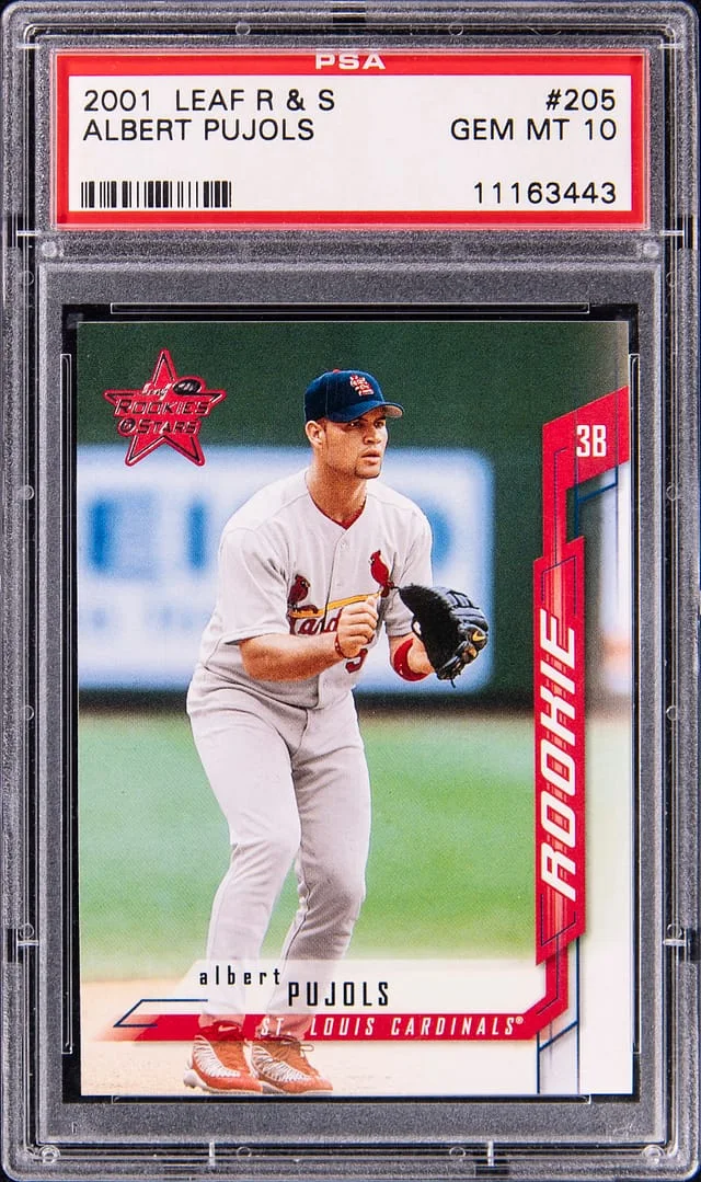 2001 Leaf Rookies & Stars Albert Pujols #205 card image
