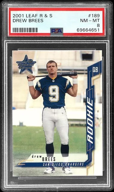 2001 Leaf Rookies & Stars Drew Brees #189 card image