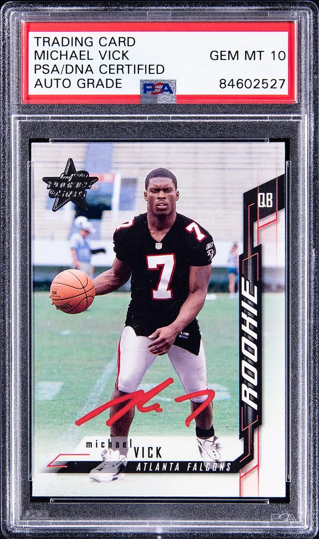 2001 Leaf & Stars Michael Vick #no-number card image