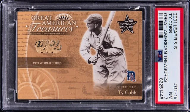 2001 Leaf Ty Cobb & Stars Great American Treasures #GT-15 card image
