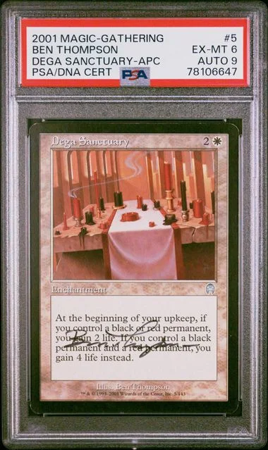 2001 Magic The Gathering Apocalypse Dega Sanctuary #5 card image