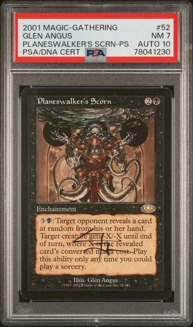 2001 Magic The Gathering Planeshift Planeswalker's Scorn #52 card image