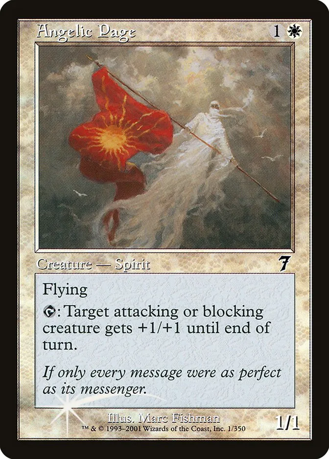 2001 Seventh Edition Angelic Page common #1★ common card image