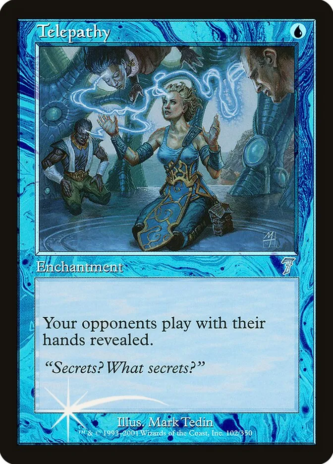 2001 Seventh Edition Telepathy #102★ uncommon card image