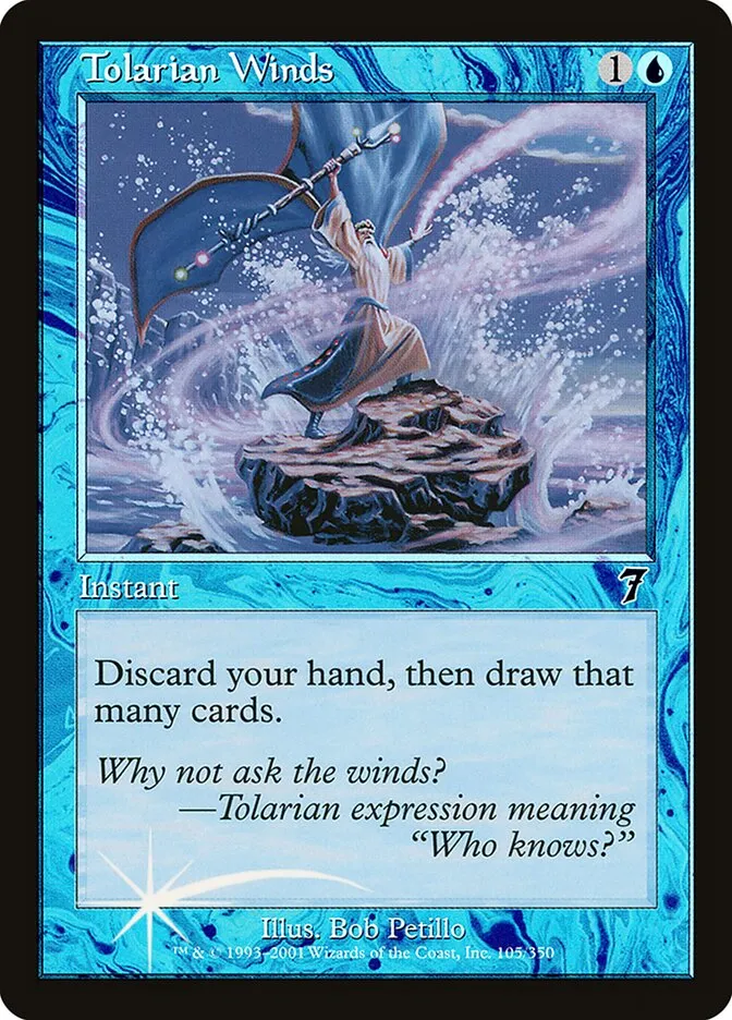2001 Seventh Edition Tolarian Winds #105★ common card image