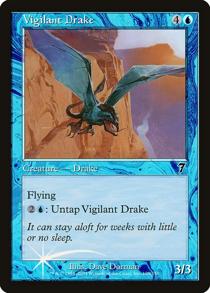 2001 Seventh Edition Vigilant Drake #109★ common card image