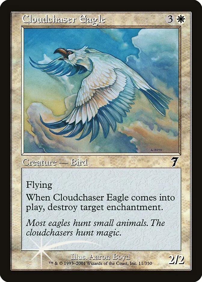 2001 Seventh Edition Cloudchaser Eagle #11★ common card image