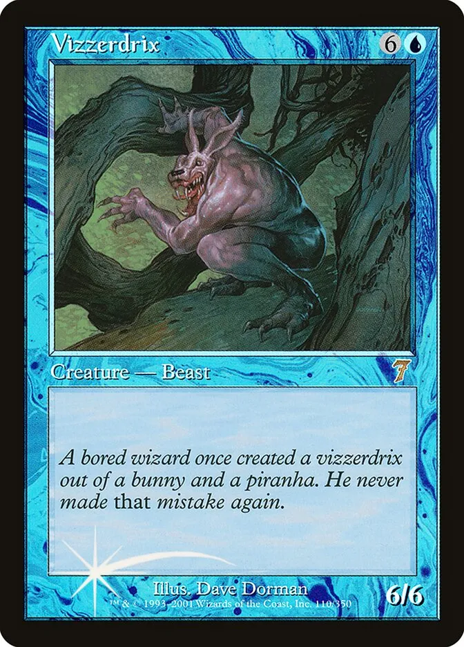 2001 Seventh Edition Vizzerdrix #110★ rare card image