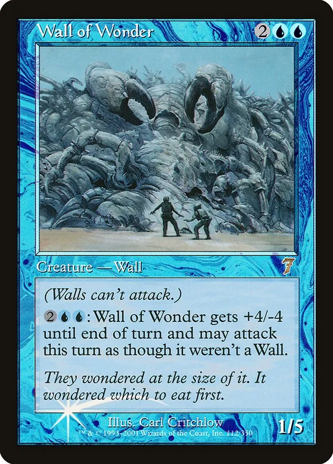 2001 Seventh Edition Wall of Wonder #112★ rare card image