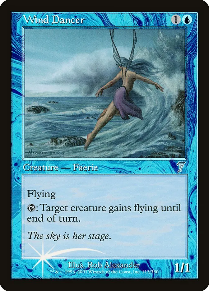2001 Seventh Edition Wind Dancer #113★ uncommon card image