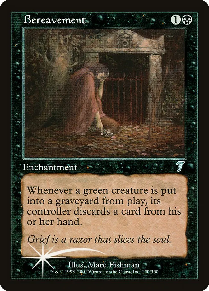 2001 Seventh Edition Bereavement #120★ uncommon card image