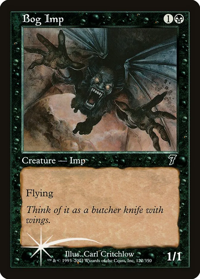2001 Seventh Edition Bog Imp #122★ common card image