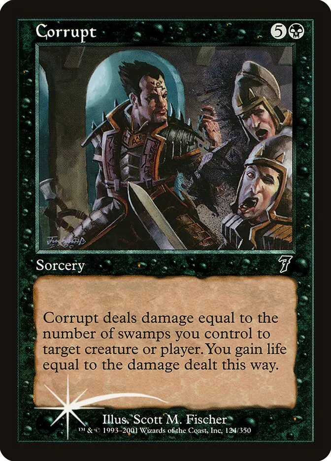 2001 Seventh Edition Corrupt #124★ common card image