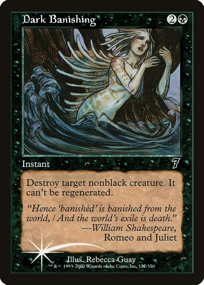 2001 Seventh Edition Dark Banishing #127★ common card image