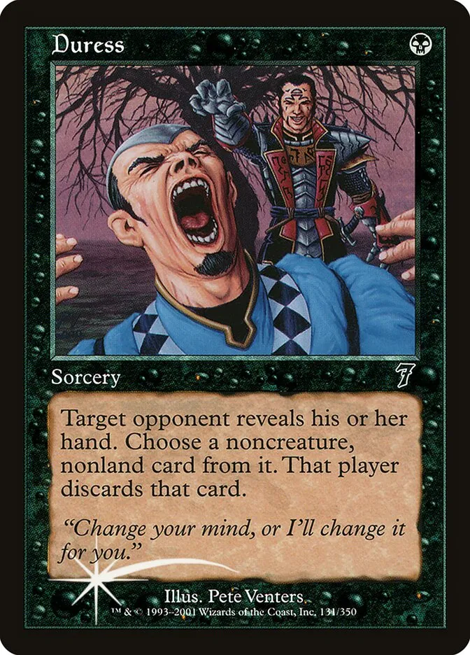 2001 Seventh Edition Duress #131★ common card image