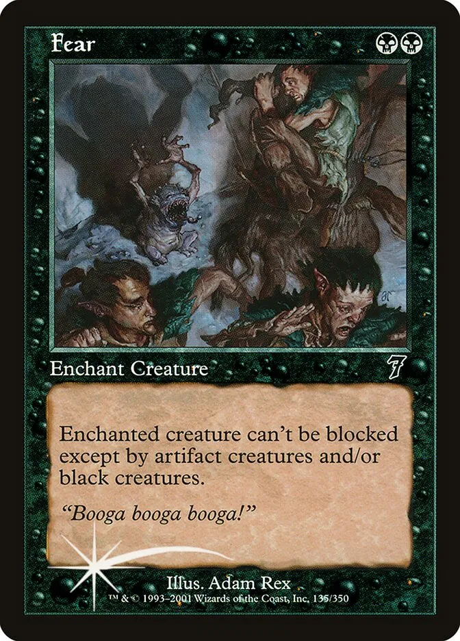 2001 Seventh Edition Fear #135★ common card image