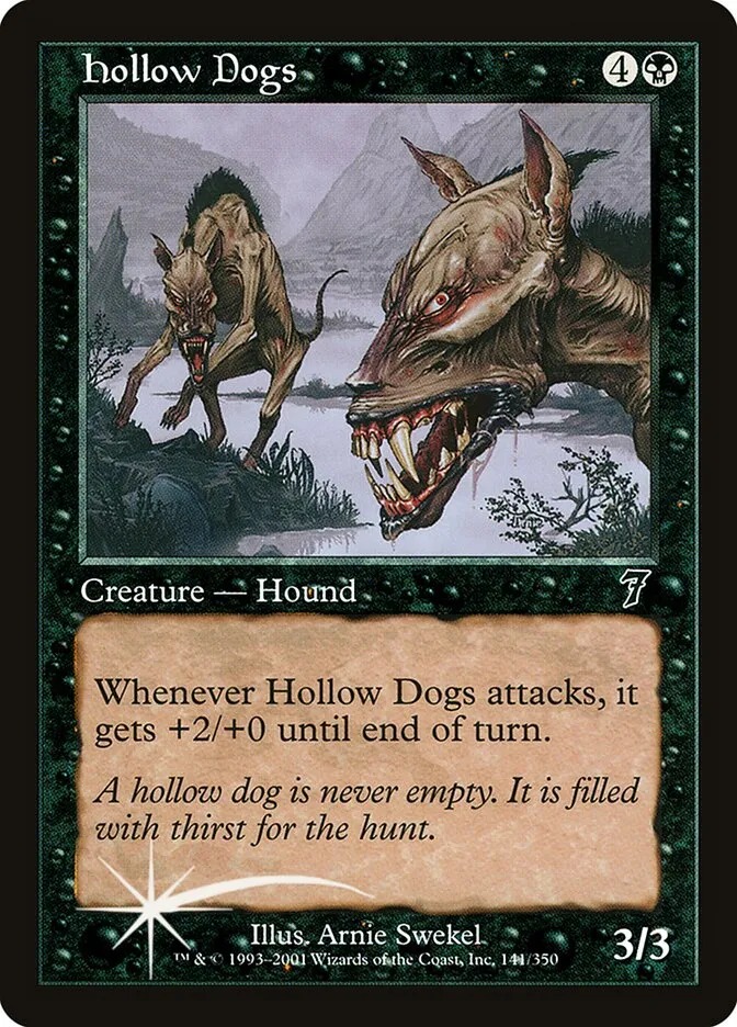 2001 Seventh Edition Hollow Dogs #141★ common card image