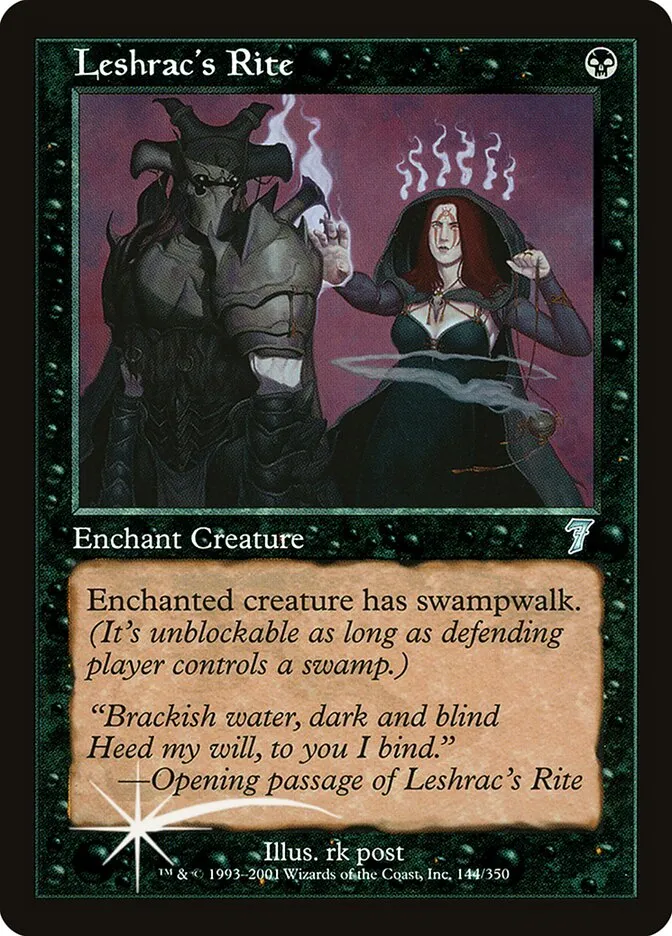 2001 Seventh Edition Leshrac's Rite #144★ uncommon card image