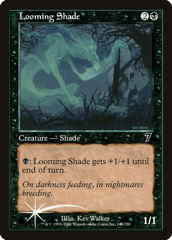 2001 Seventh Edition Looming Shade #145★ common card image