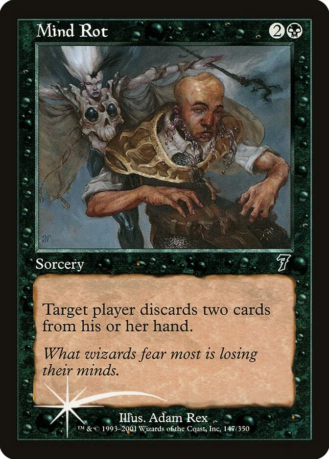 2001 Seventh Edition Mind Rot #147★ common card image