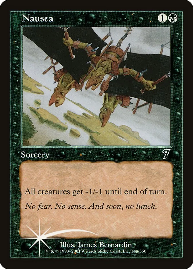 2001 Seventh Edition Nausea #148★ common card image