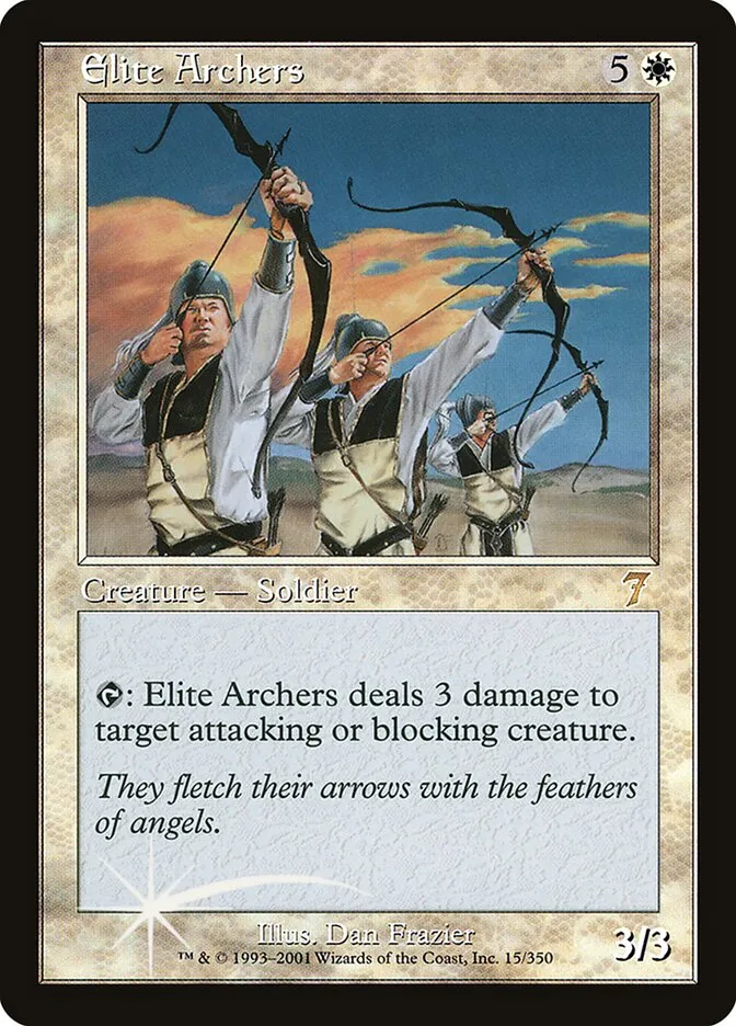 2001 Seventh Edition Elite Archers #15★ rare card image