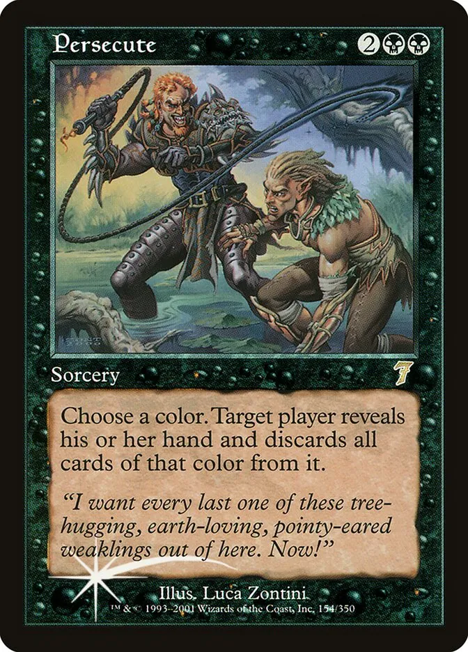 2001 Seventh Edition Persecute #154★ rare card image