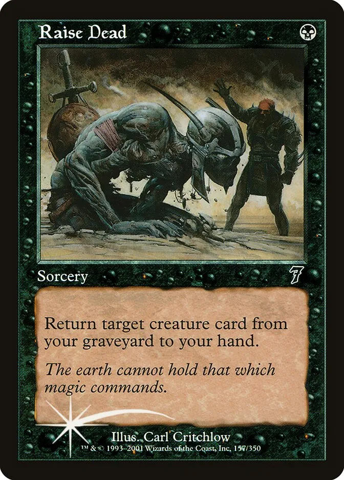 2001 Seventh Edition Raise Dead #157★ common card image