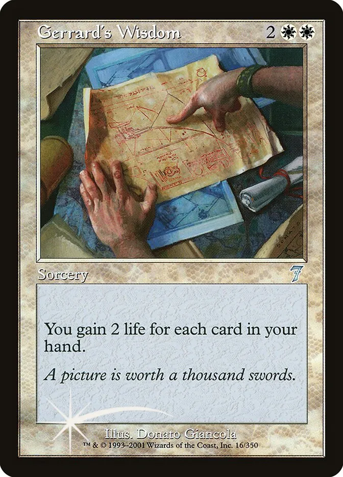 2001 Seventh Edition Gerrard's Wisdom #16★ uncommon card image